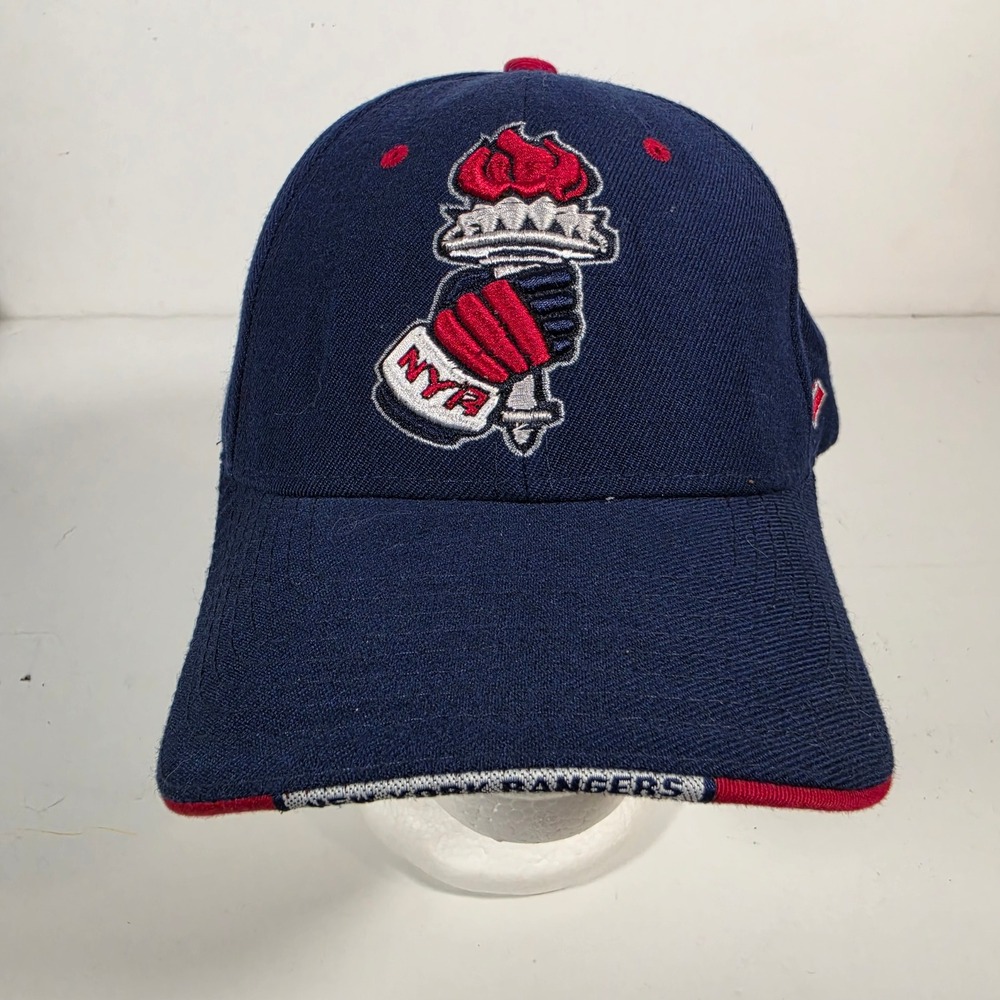 Zephyr New York Rangers NHL Hat Navy Blue Red Lady Liberty Torch Strapback Cap